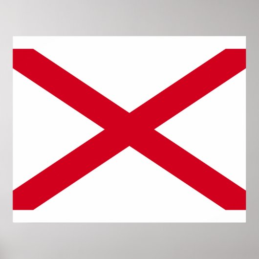 Alabama State Flag Design Poster (Voorkant)
