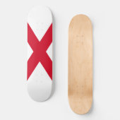 Alabama State Flag Design Skateboard (Voorkant)