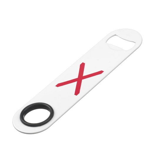 Alabama State Flag Design Speed Flessenopener (Achterkant Gekanteld)
