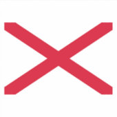 Alabama State Flag Design Sticker (Voorkant)