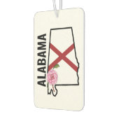 Alabama State Flag en Bloem Camellia Luchtverfrisser (Links)