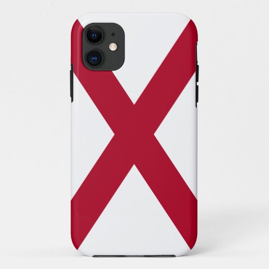 Alabama State Flag Hoesje-Mate iPhone Case (Achterkant)