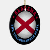 ALABAMA STATE FLAG KERAMISCH ORNAMENT (Rechts)