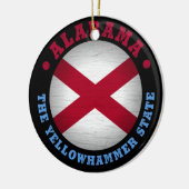 ALABAMA STATE FLAG KERAMISCH ORNAMENT (Links)
