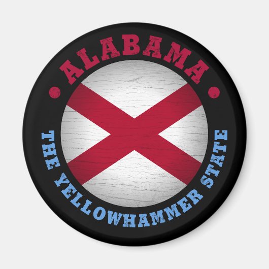 ALABAMA STATE FLAG MAGNEET (Voorkant)