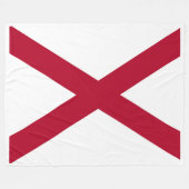 Alabama State Flag Print Patriot Fleece Deken (Voorkant (Horizontaal))