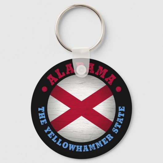 ALABAMA STATE FLAG SLEUTELHANGER (Voorkant)