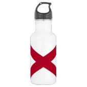 Alabama State Flag Vrijheidsfles Waterfles (Voorkant)