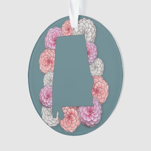 Alabama State Flower Ornament (voorkant)
