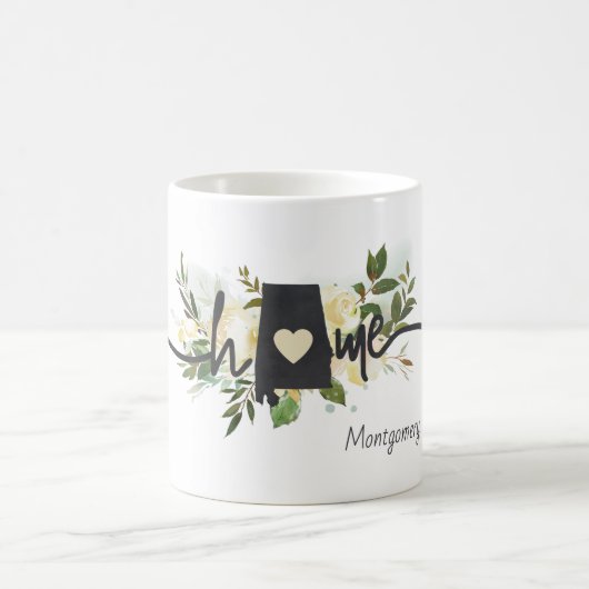 Alabama State gepersonaliseerd uw thuis stad rusti Koffiemok (Center)