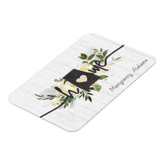 Alabama State gepersonaliseerd uw thuis stad rusti Magneet (Linkerzijde)