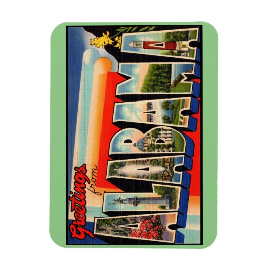 Alabama State Magnet Magneet (Verticaal)