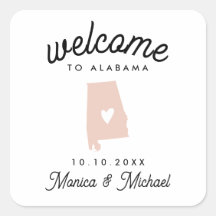Alabama State Map Destination Wedding - ENIGE KLEU