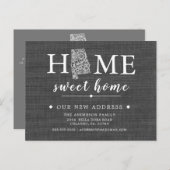 Alabama State Moving Aankondiging Post Kaart (Voorkant / Achterkant)