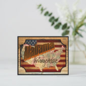  Alabama State Old Briefkaart (Staand voorkant)