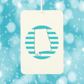 Alabama State Outline Blue Retro Circle Luchtverfrisser