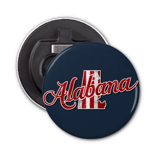 Alabama State Outline Bottle Opener (Voorkant)