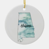 Alabama State Painting Illustration Ornament (Voorkant)