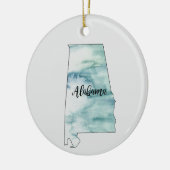 Alabama State Painting Illustration Ornament (Links)