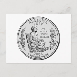 Alabama State Quarter Briefkaart