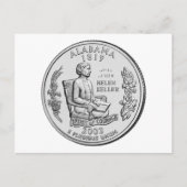 Alabama State Quarter Briefkaart (Voorkant)