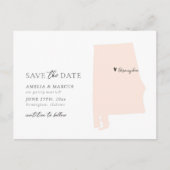 Alabama State Save the Date-ansichtkaart Briefkaart (Voorkant)