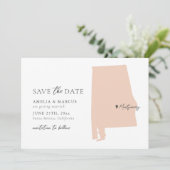 Alabama State Save the Date Kaart (Staand voorkant)