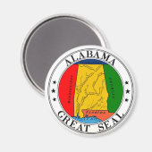 Alabama State Seal Magnet (Voorkant / Achterkant)