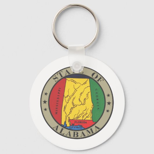 Alabama State Seal Sleutelhanger (Voorkant)