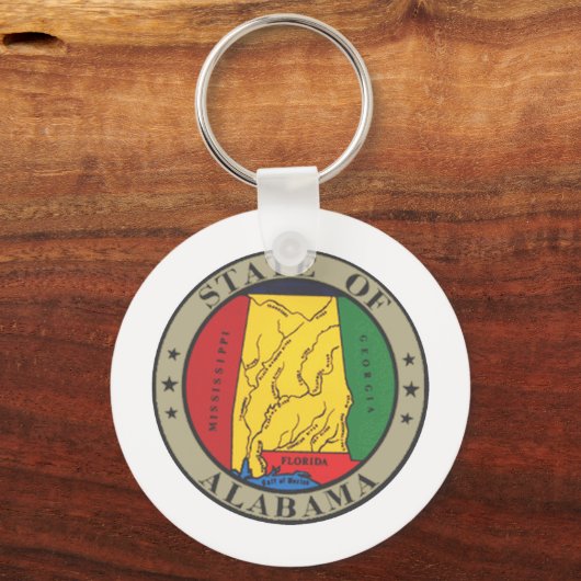 Alabama State Seal Sleutelhanger (Voorkant)