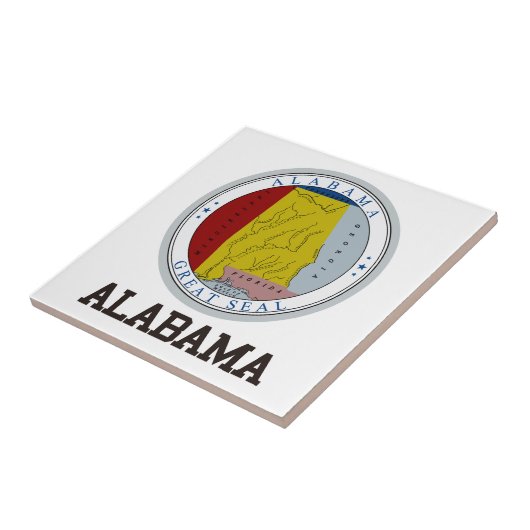 Alabama State Seal Tegeltje (Zijkant)