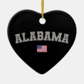Alabama State USA Flag  Keramisch Ornament (Voorkant)