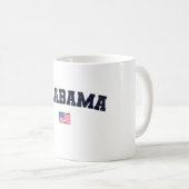 Alabama State USA Flag  Koffiemok (Voorkant rechts)