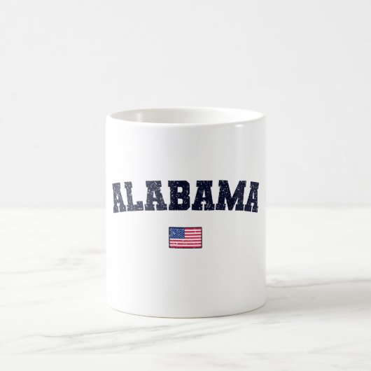 Alabama State USA Flag  Koffiemok (Center)
