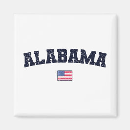 Alabama State USA Flag  Magneet