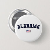 Alabama State USA Flag  Ronde Button 5,7 Cm (Voorkant /achterkant)