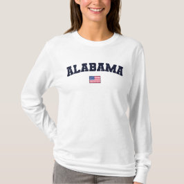 Alabama State USA Flag T-shirt
