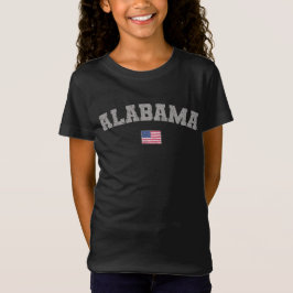 Alabama State USA Flag  T-shirt