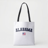 Alabama State USA Flag Tote Bag (Voorkant)