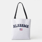 Alabama State USA Flag Tote Bag (Achterkant)