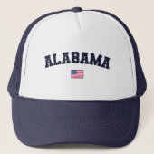 Alabama State USA Flag Trucker Pet (Voorkant)