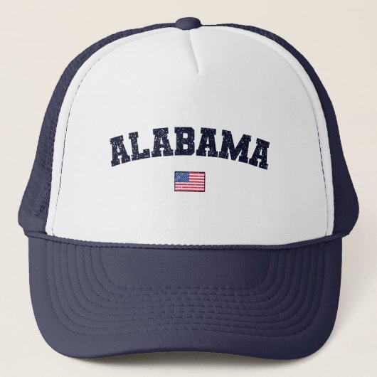 Alabama State USA Flag  Trucker Pet (Voorkant)