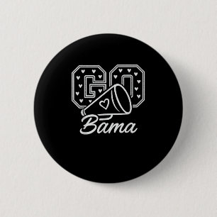 Alabama State Vintage Liefhebber Mannen Vrouwen &  Ronde Button 5,7 Cm