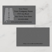 Alabama State Visitekaartje gebeeldhouwde stenen l (Voorkant / Achterkant)