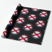 ALABAMA STATE VLAG CADEAUPAPIER (Uitgerold)