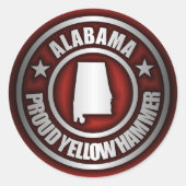 "Alabama Steel" Stickers (Rood) (Voorkant)