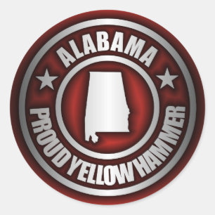 "Alabama Steel" Stickers (Rood)