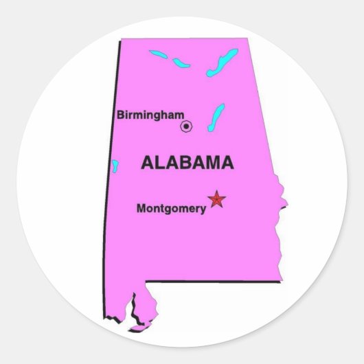 Alabama Sticker (Voorkant)