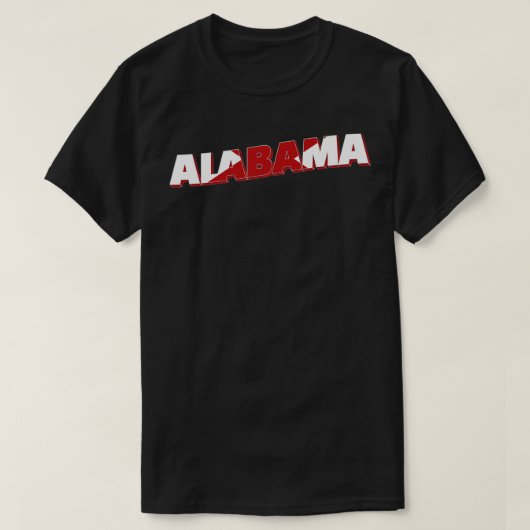 Alabama stijl retro souvenir TShirt (Design voorkant)