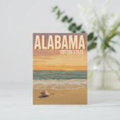 Alabama Strand Zonsondergang Briefkaart (Staand voorkant)